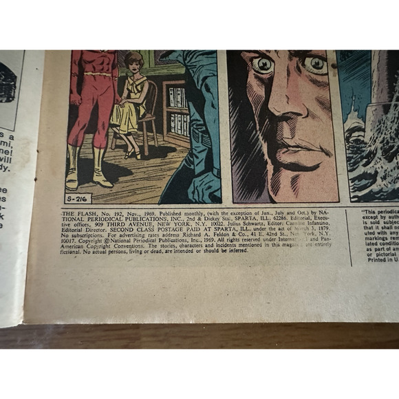 DC Comics, The Flash #192 /.15 issue 1969 Fair/Good Batman & Robin VTG - Picture 2 of 11